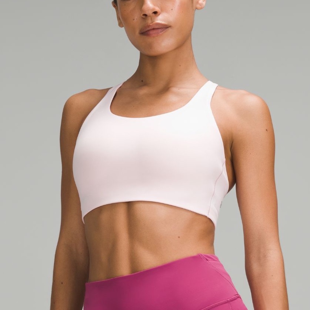 Lululemon Athletica Strawberry Milkshake Energy High Support Sports Bra